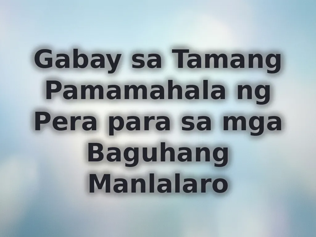 Gabay sa bankroll management