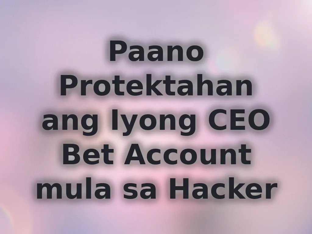 Account security